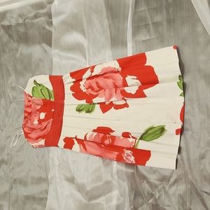 Floral Strapless Dress